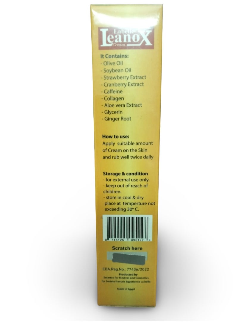 كريم لينوكس لابيل (Labelle LeanoX) لشد الترهلات وعلامات التمدد - 150 جم | تركيبة متطورة لنضارة البشرة ومحاربة الشيخوخة - Image 4